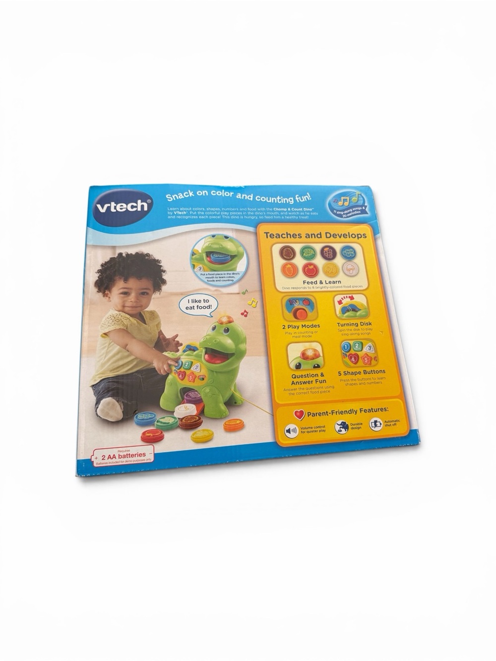 V Tech Dino Chomp Count Educational Toy New